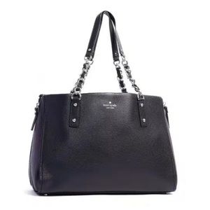 Kate Spade Cobble Hill Andee Black leather tote handbag satchel purse